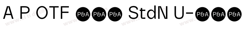 A P OTF 勘亭流 StdN U字体转换